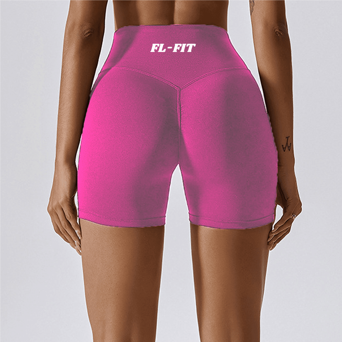 Short gainant rose FL-FIT pour femme fitness