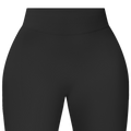 Short legging noir face avant de la marque FL-FIT
