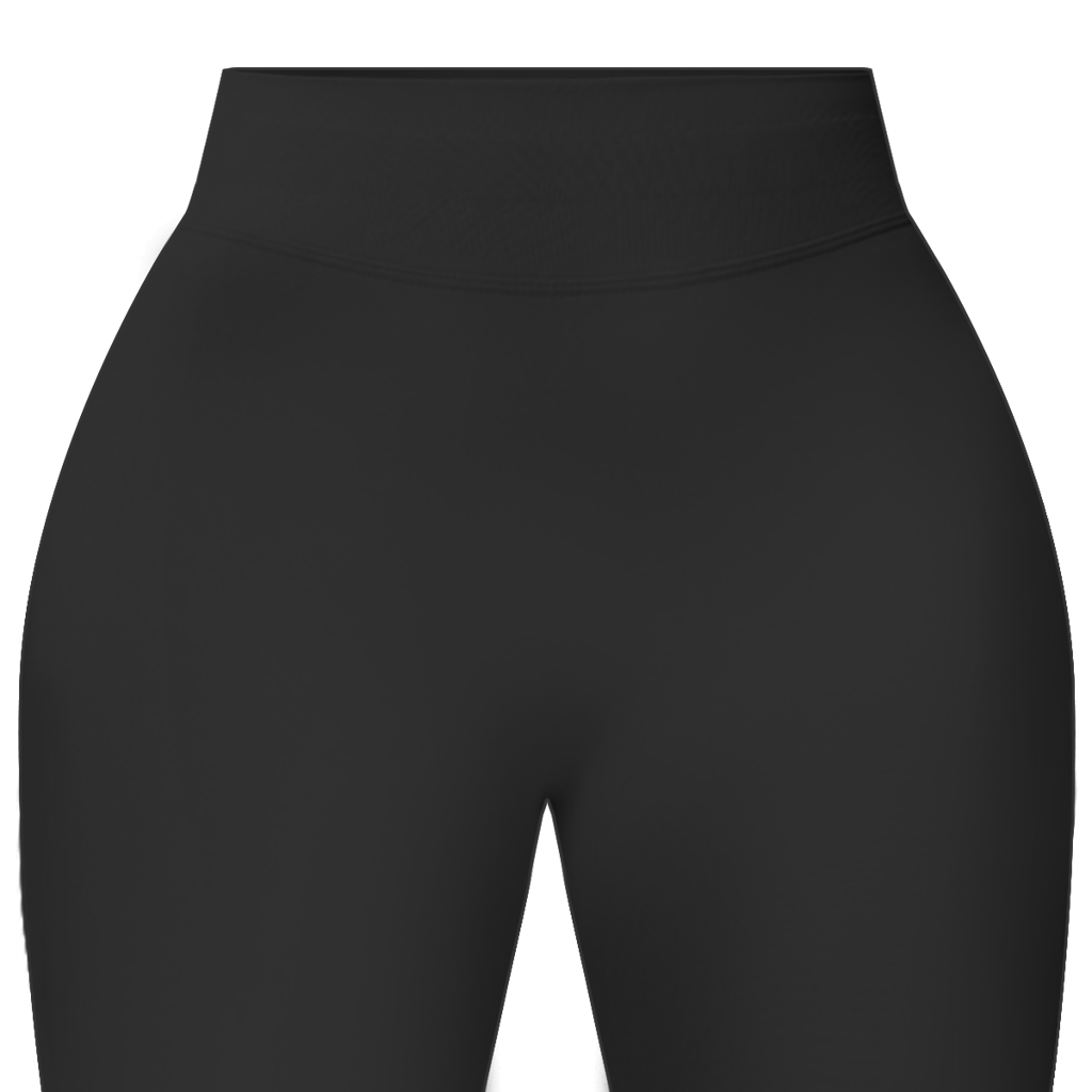 Short legging noir face avant de la marque FL-FIT