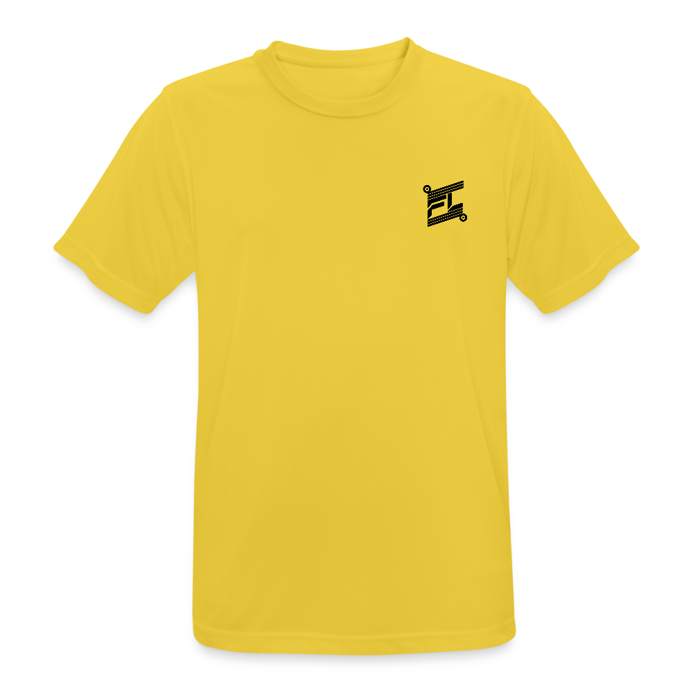 T-shirt respirant Homme - jaune soleil